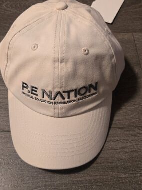 PE NATION Embroidered Cream Baseball Cap